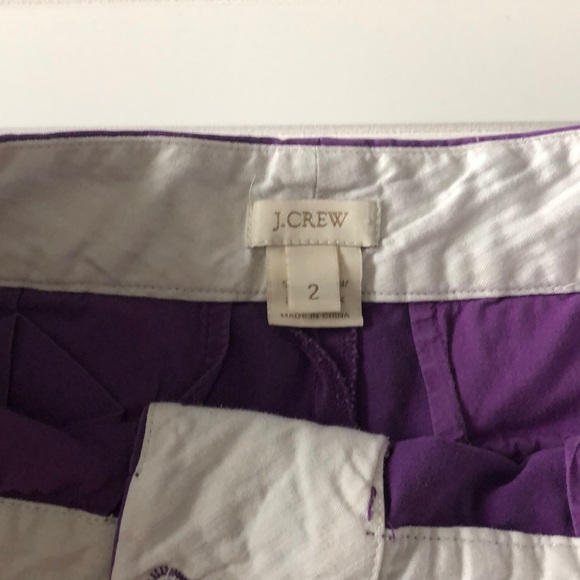 J. Crew Purple Cotton Shorts - Picture 4 of 4